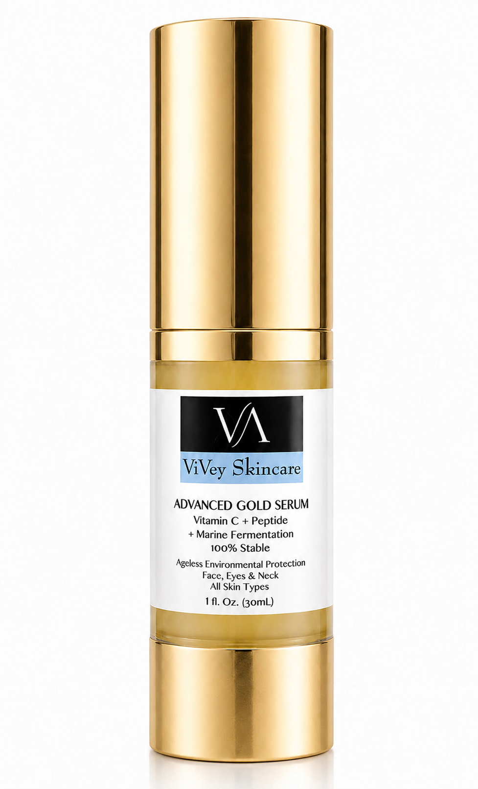 Advanced Gold Serum with Vitamin C + Peptides & Marine